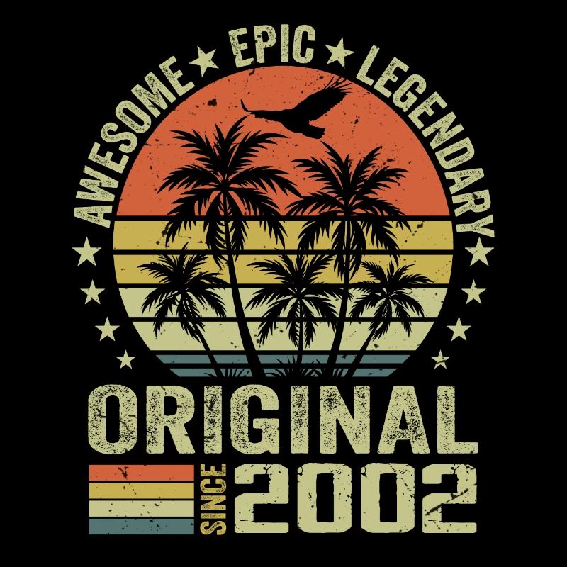 Fête D'anniversaire 2002 Millésime 2002 Rétro 2002