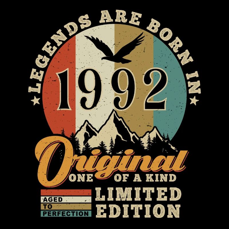 Original 1992 Cadeau D'anniversaire 1992 Authentic
