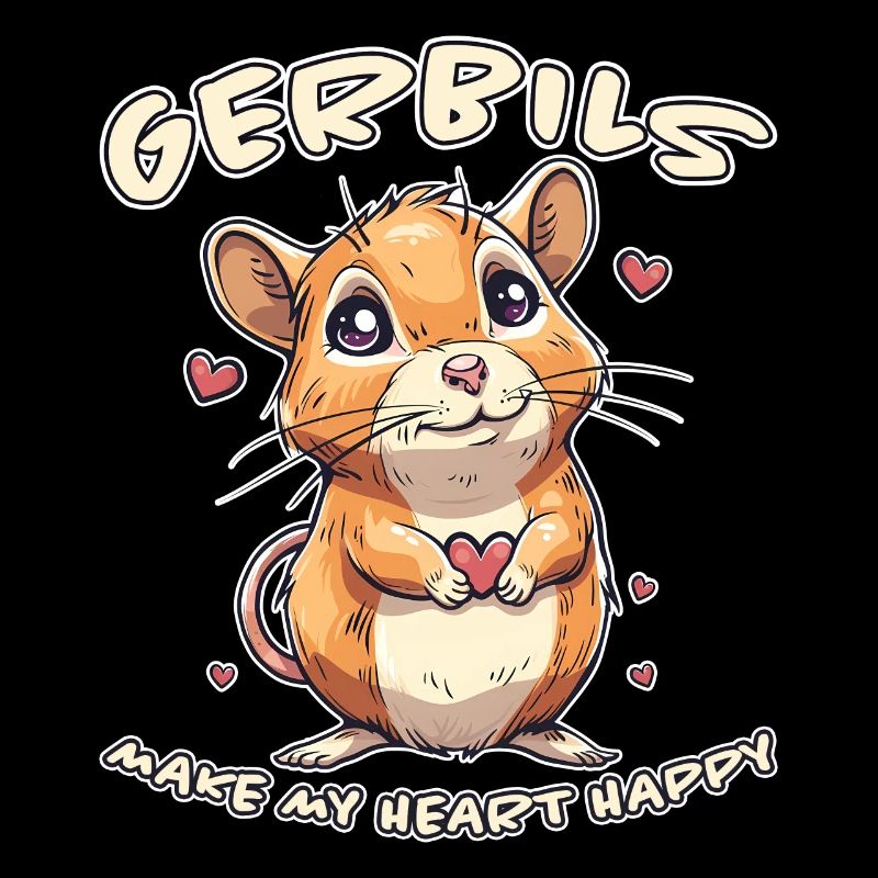 Gerbille disant rat de course drôle gerbille cadeau