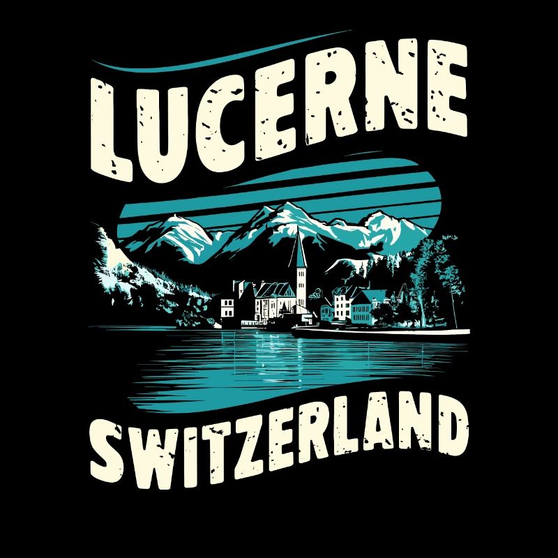 Lucerne Souvenir Switzerland Landscape