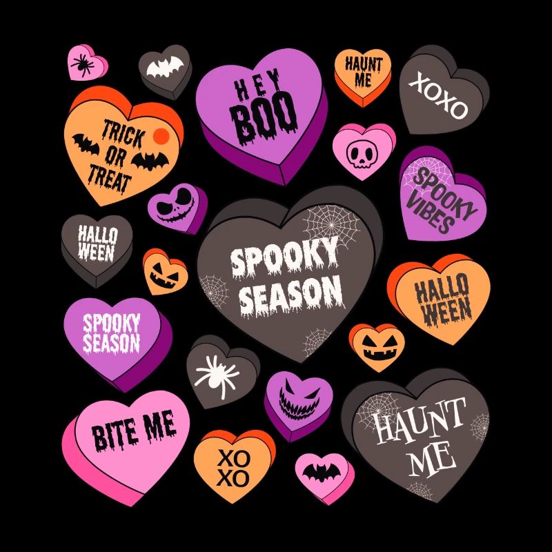 Coeurs d’Halloween.