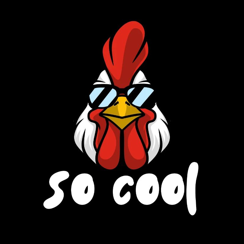 Rooster with Shades