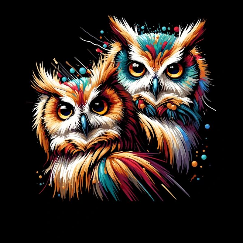 Eule Kunst Geschenk Geburtstag