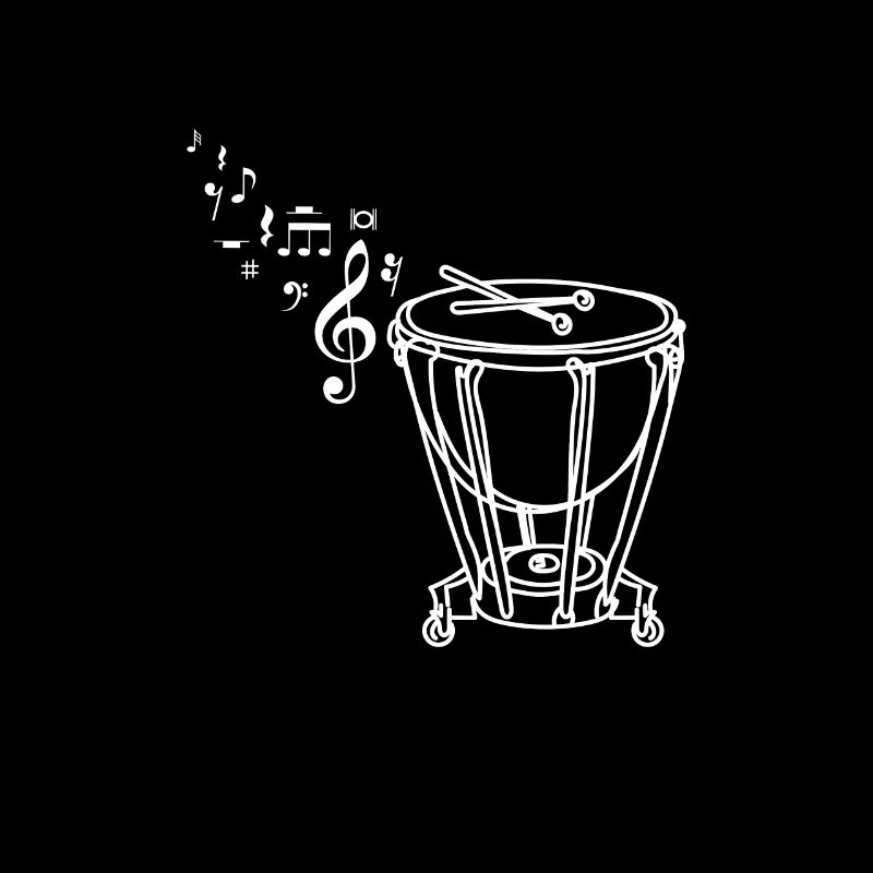 Dessin au trait dessiné Timbales