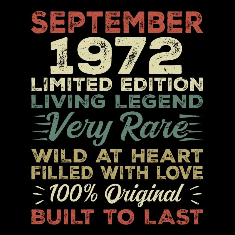 Anniversaire septembre 1972 Édition limitée originale