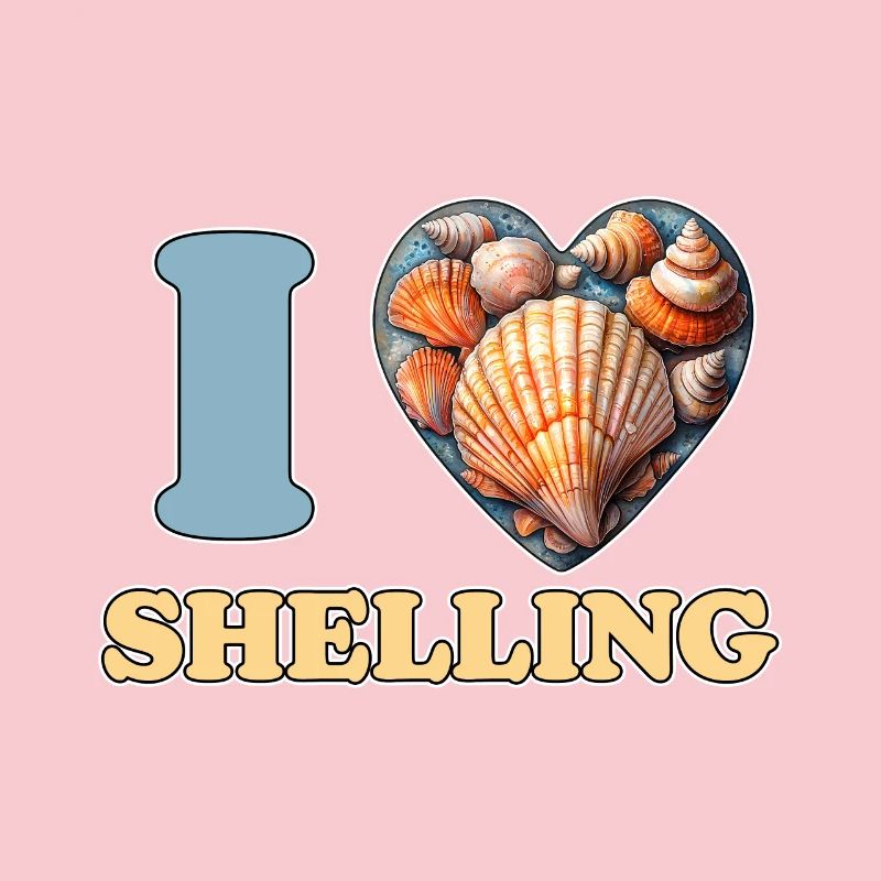 I Love Shelling Shells Shell Collector Gift