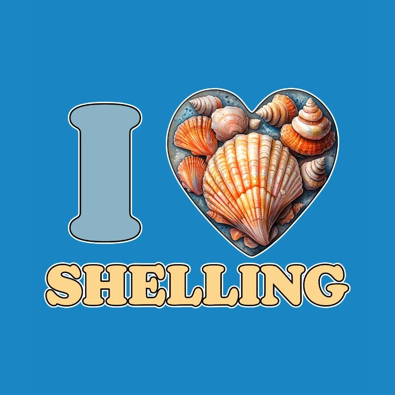I Love Shelling Shells Shell Collector Gift