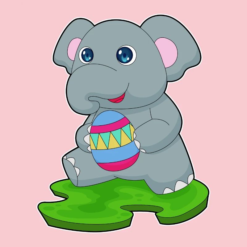 Elephant Easter Easter Egg