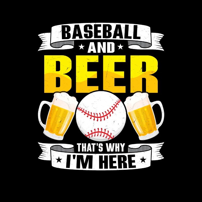Baseball And Beer That's Why I'm Here Softball rt