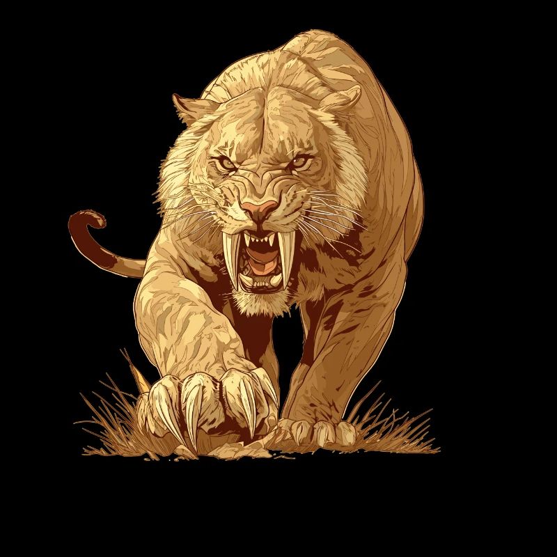 Saber-Toothed Tiger Sabertooth Tiger