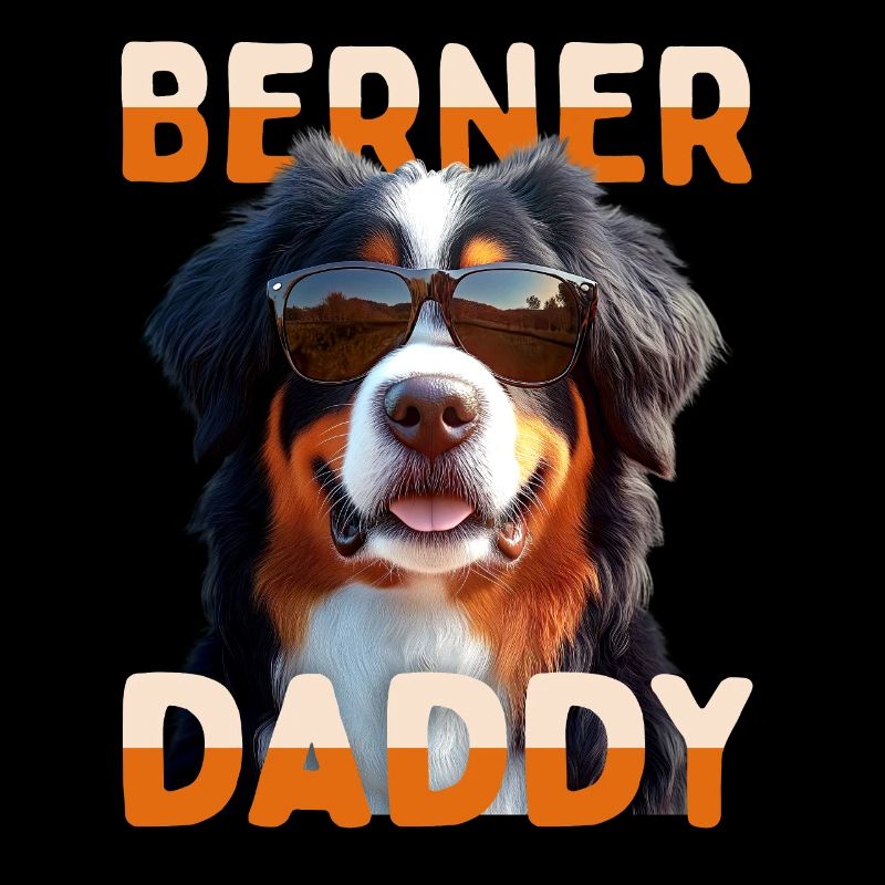 Berner Sennenhund Dad Papa Vatertag Berner Daddy
