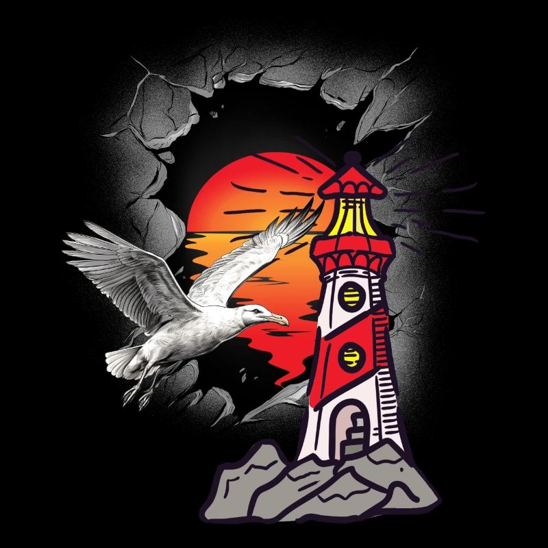 Leuchtturm Leuchttürme Möwe Möwen