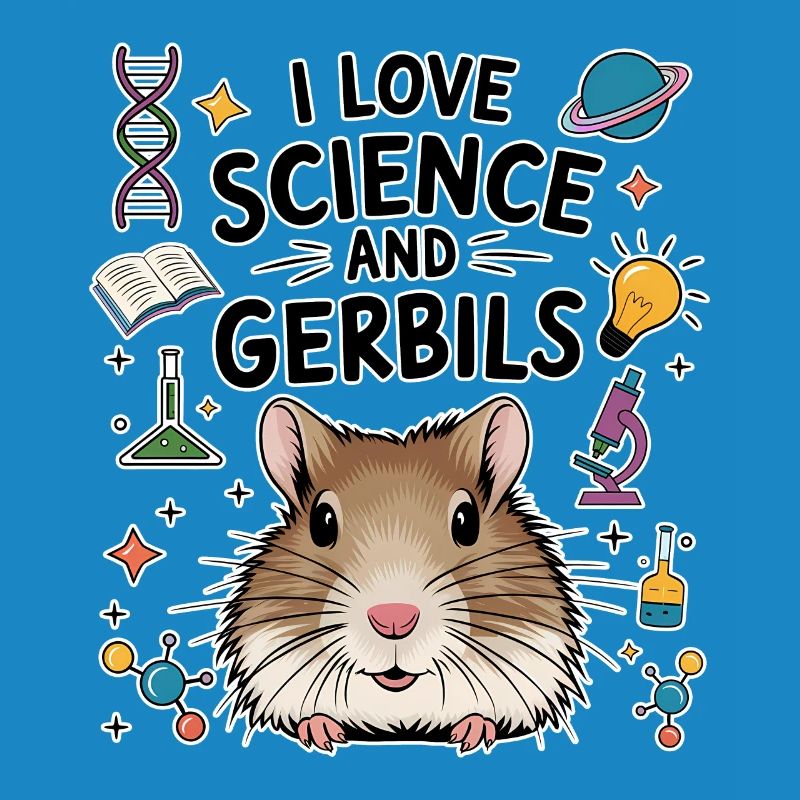 Gerbil Science Student Fun Gerbil Gift