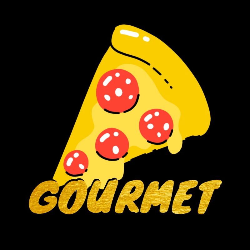 Tranches de pizza gastronomiques Tranche de pizza graphique Gourmet