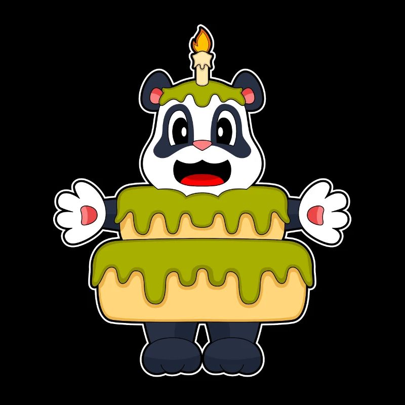 Panda Geburtstag Kerze Kuchen