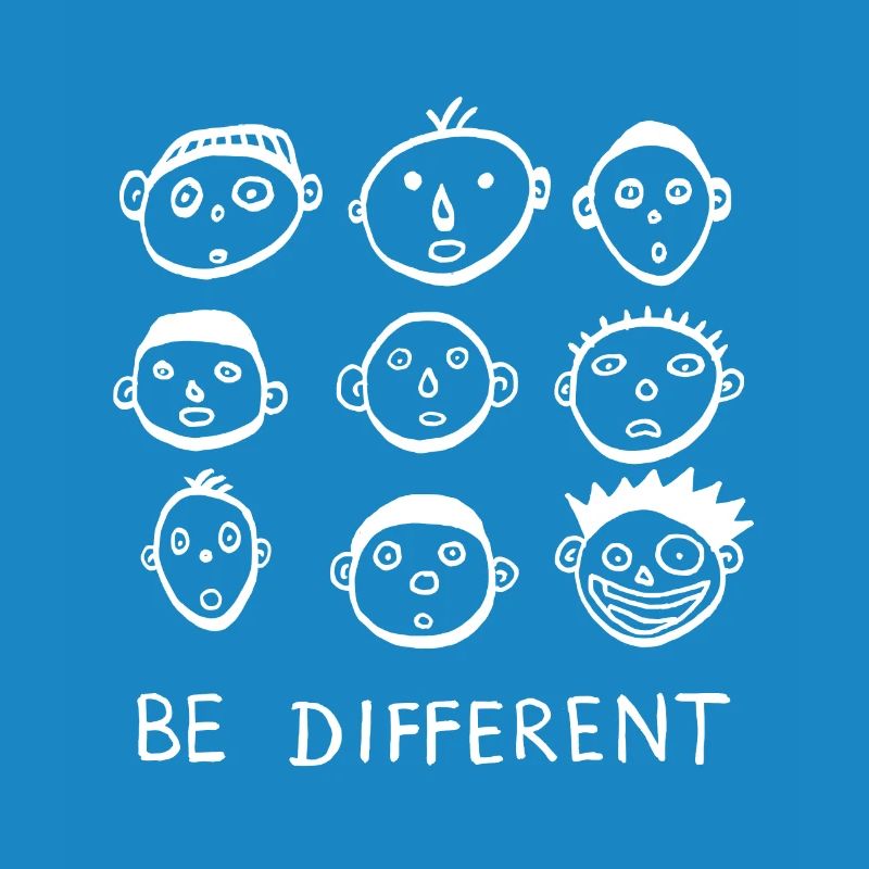 Être différent, être différent, déclaration cool, drôle