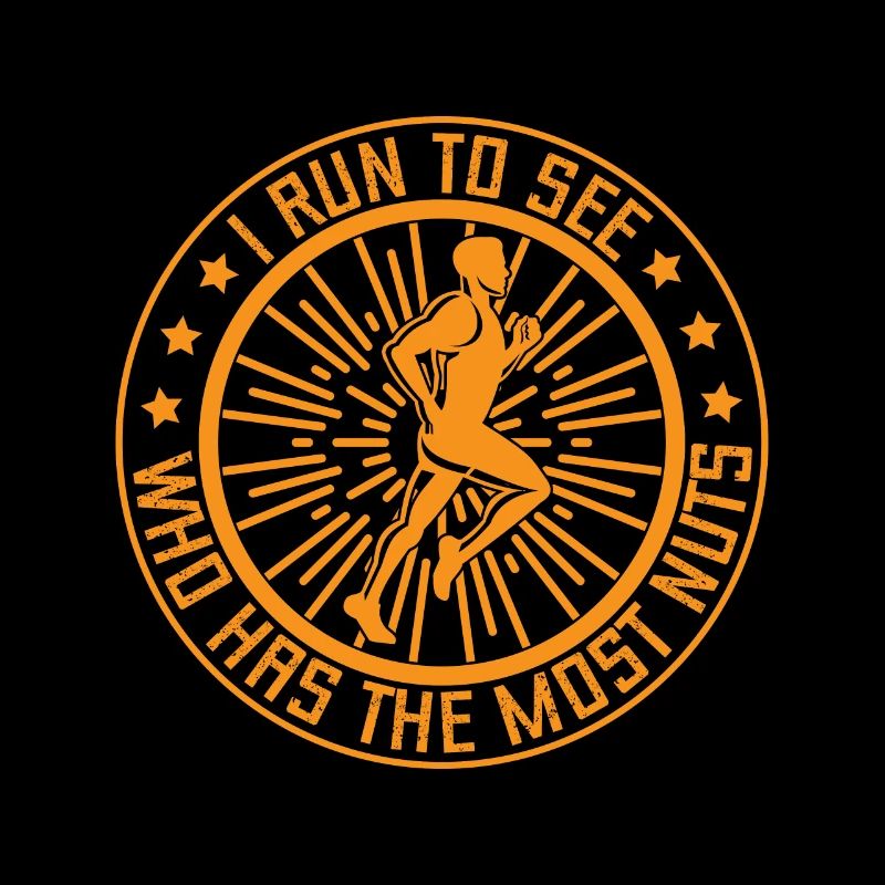 Courir Qui a le plus de noix Marathon Runner cadeau