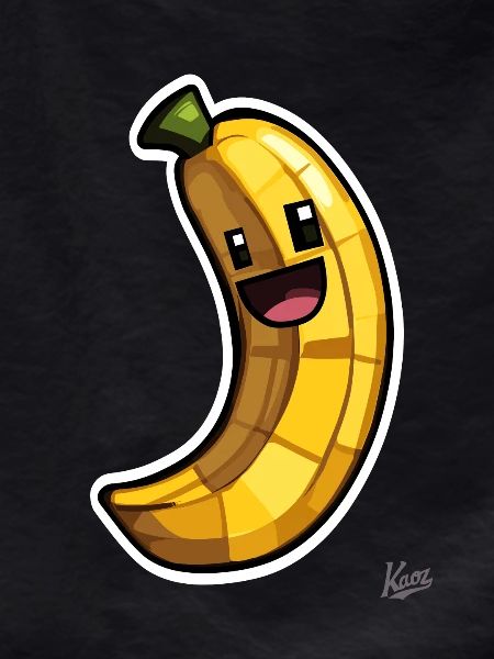 Funny Pixel Banana