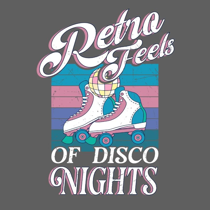 Roller Skating Skate Retro Feels Disco Nights Gift