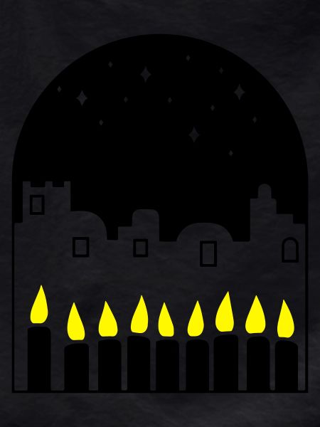 Candles at night