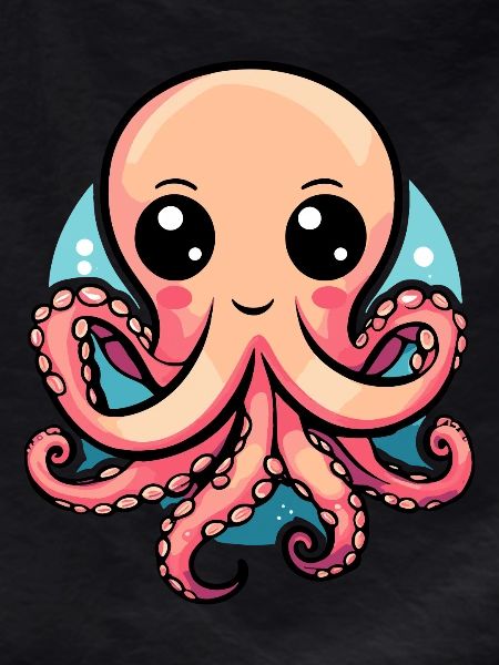 Adorable Kawaii Octopus