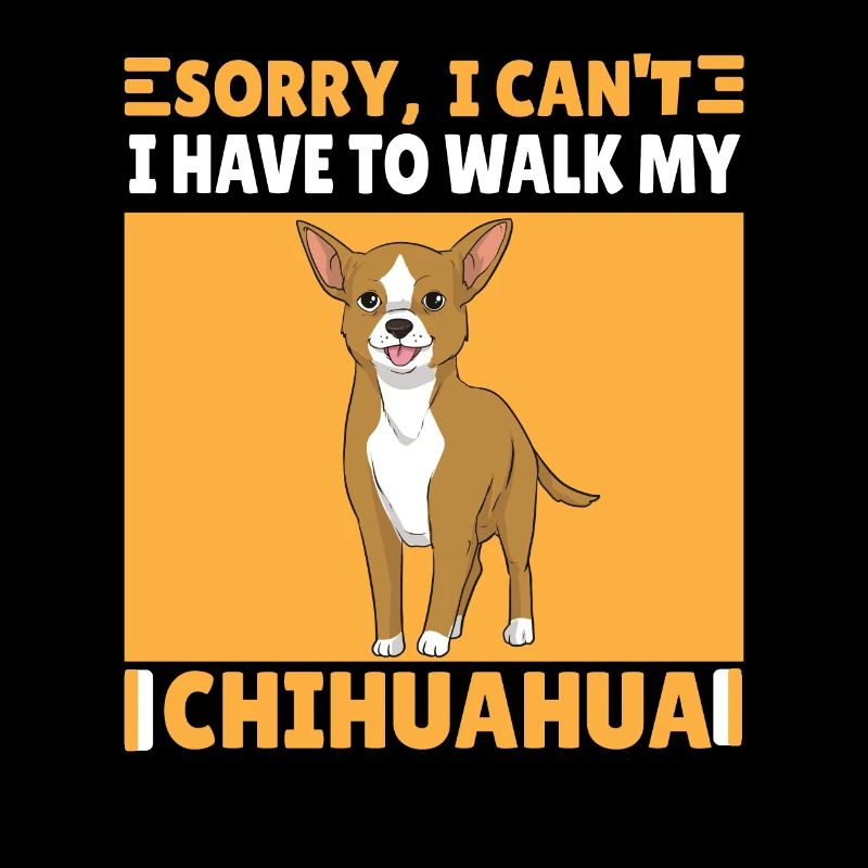 Lustiger Chihuahua Hund Spruch Geschenk Gassi