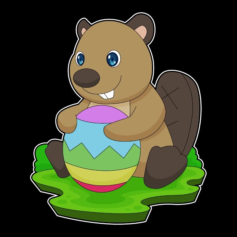 Oeuf de Pâques Castor