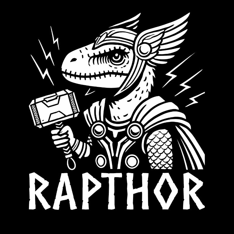 Raptor rapthor funny viking vikings pun dinosaur
