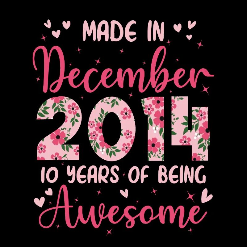 Décembre 2014 Anniversaire 10 Ans Pour filles