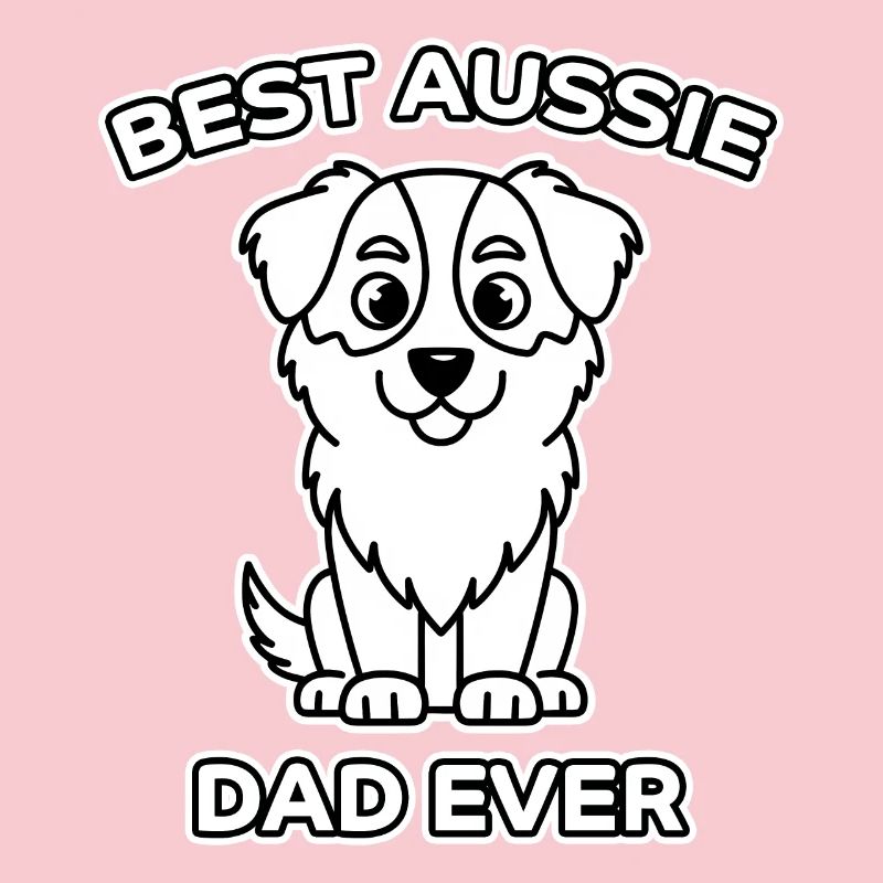Australian Shepherd Dad Funny Aussie Gift