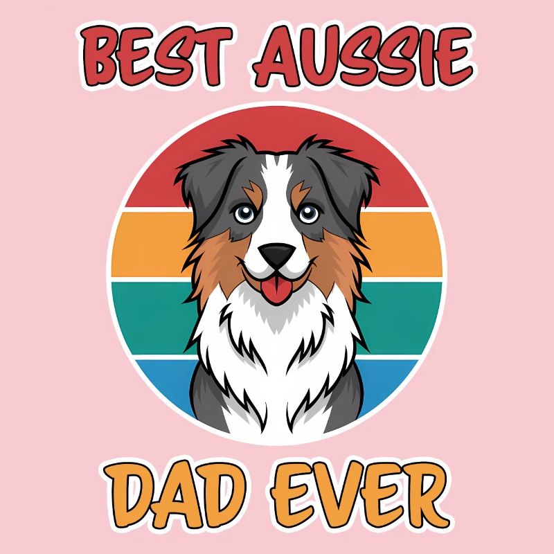 Australian Shepherd Dad Funny Aussie Gift