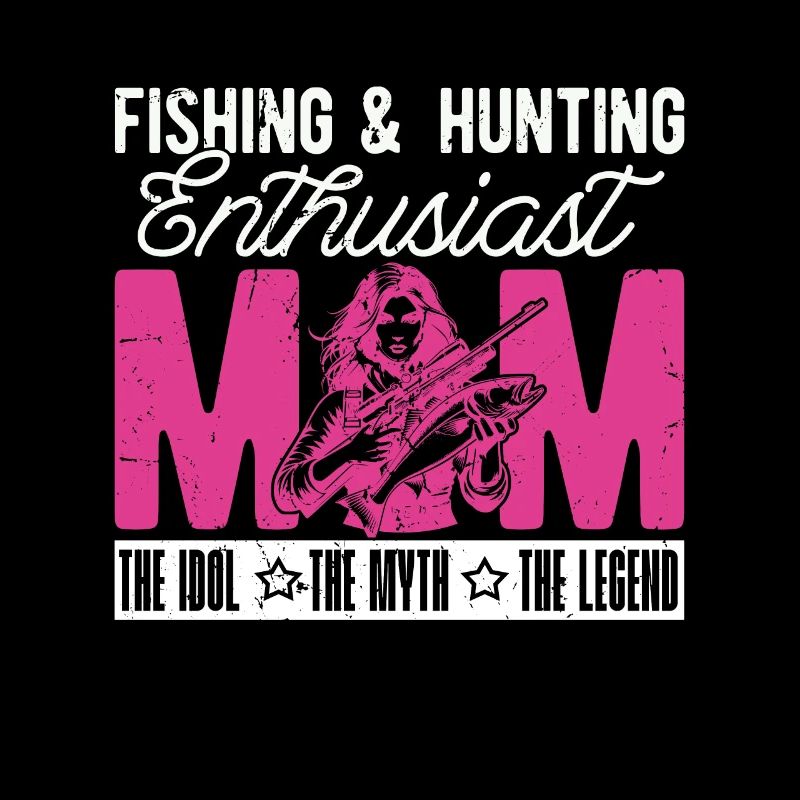 Passionnée de pêche et de chasse, maman aime le plein air