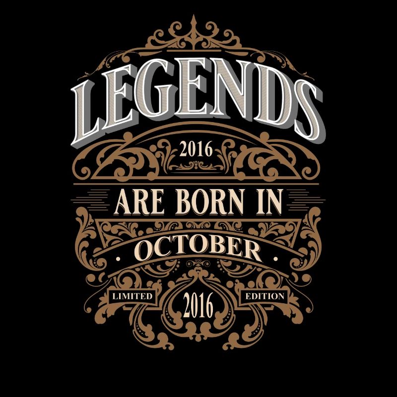 2016 Octobre Né Anniversaire Année de naissance