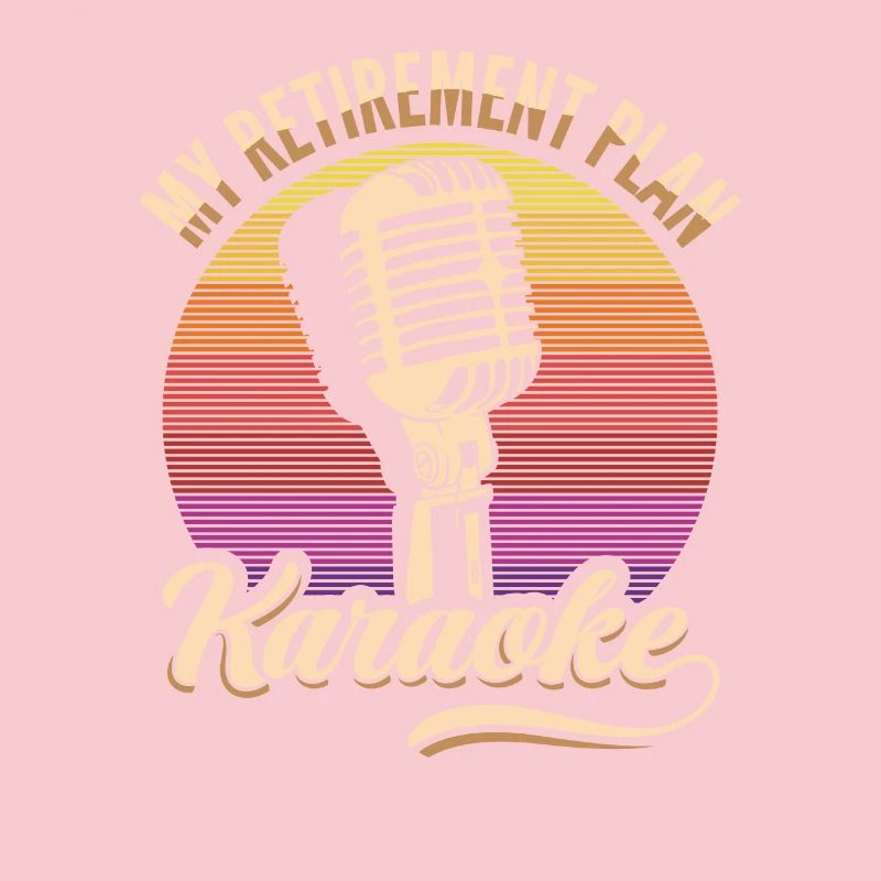 Mon Plan de Retraite Karaoké Microphone Rétro