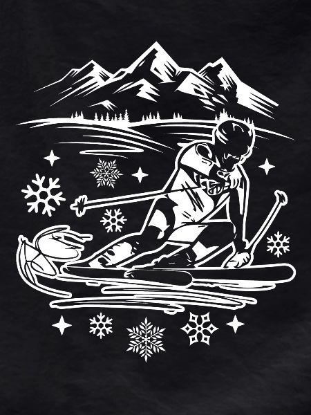 Funny Skiing Christmas