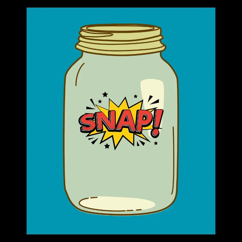 Snap! in a Jar – Fun Comic Style Design