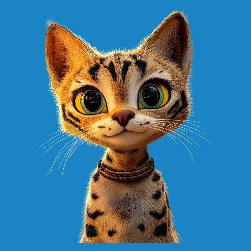 Savannah Chat Chat Maman Mignon Serval Léopard Chats