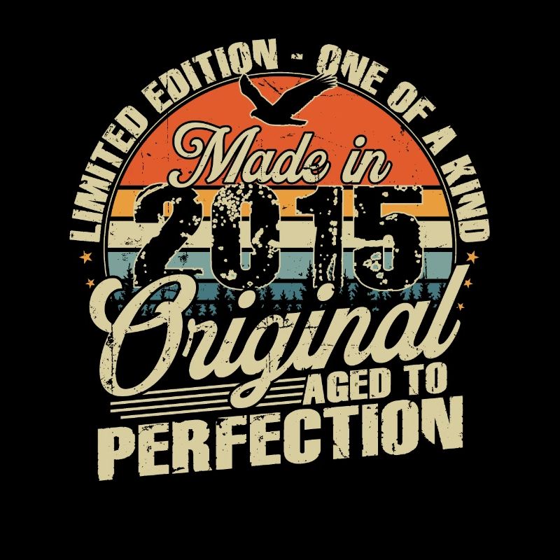Original 2015 Birthday Vintage Retro Gift