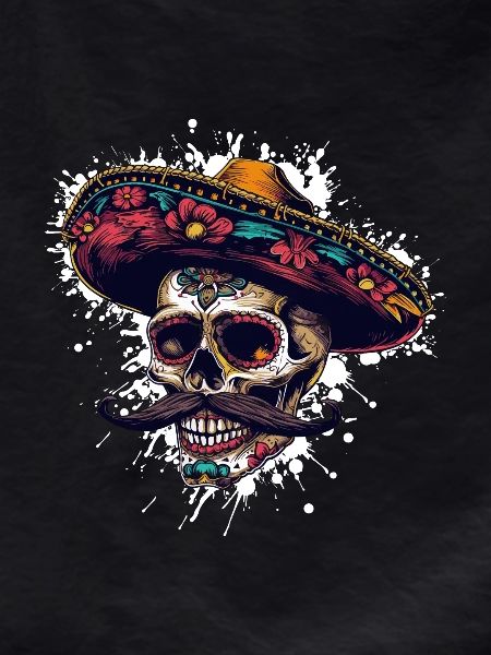 Mexican Skull Sombrero