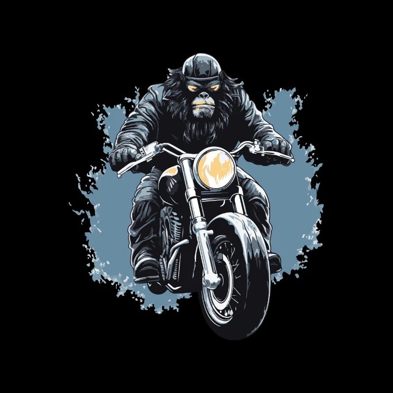 Motorcycle Biker Gorilla