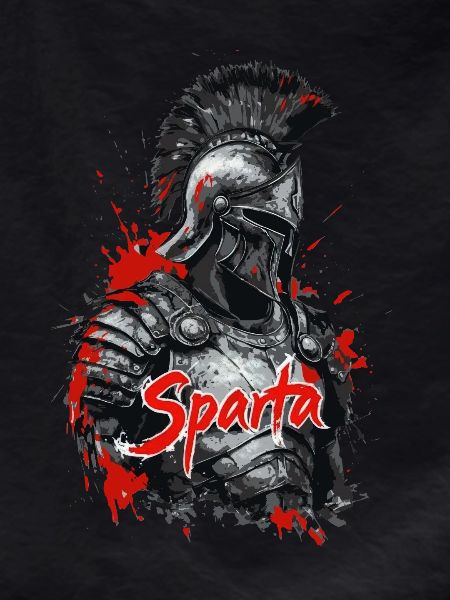 Spartan Soldier - Splatter Design