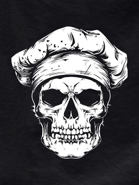 Koch Skull Skeleton Chef