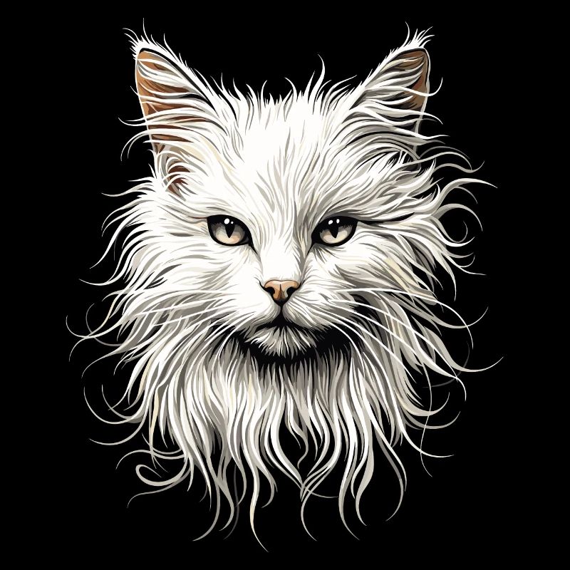 Chat Angora Blanc Chat Angora Chats Angora Mignons