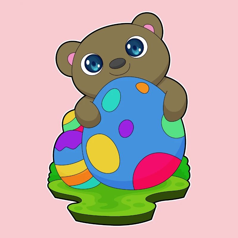 Bear Easter Easter Eggs