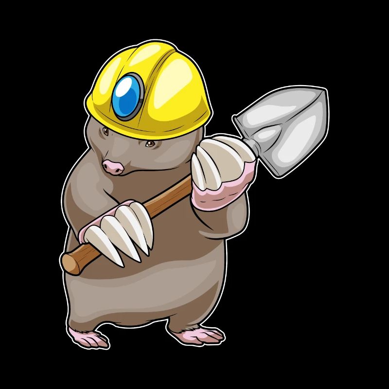 Mole Miner Shovel Mining