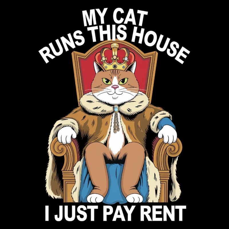 Mon chat dirige cette maison, je ne paie que le loyer