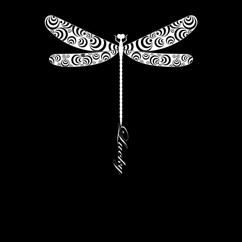 Élégante Libellule Silhouette Art Élégant