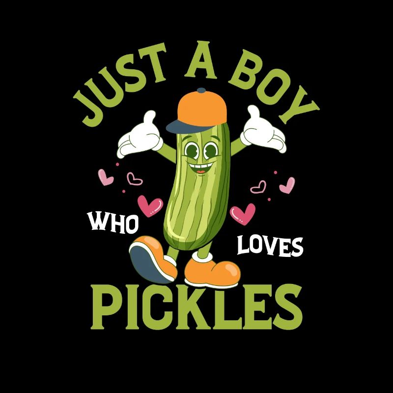 Juste un garçon qui aime les cornichons Concombre Aneth végétalien