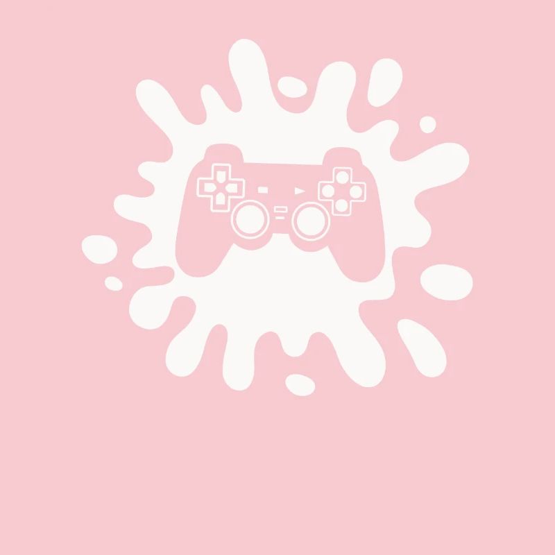 Zocker Splatter-Controller – Retro Gaming Kunst
