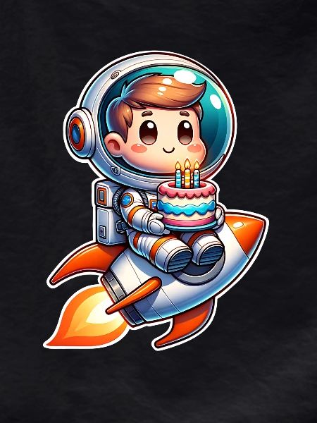 Astronaut Birthday Rocket